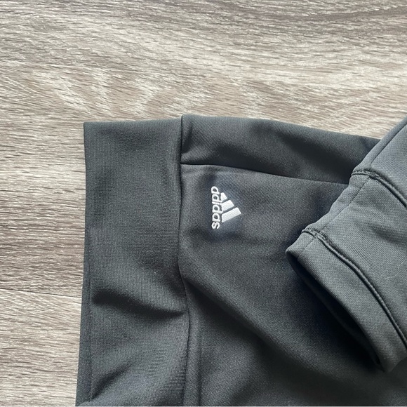 Adidas Black/White Zip-Up Jacket NWT - Picture 2 of 6